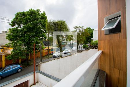 Varanda do Quarto 1  de apartamento à venda com 2 quartos, 48m² em Vila Valparaíso, Santo André