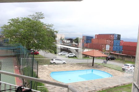 Varanda da Sala de apartamento para alugar com 2 quartos, 60m² em Parque São Vicente, São Vicente