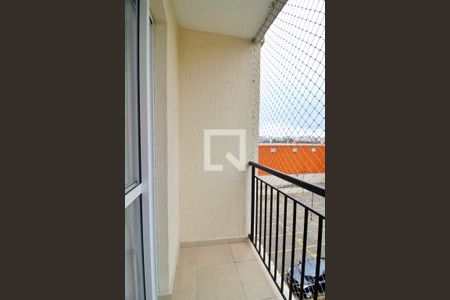 Varanda da Sala de apartamento à venda com 2 quartos, 46m² em Parque João Ramalho, Santo André