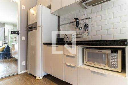Cozinha de kitnet/studio para alugar com 1 quarto, 26m² em Campos Elíseos, São Paulo