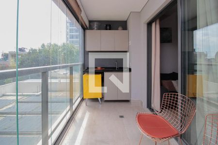 Varanda de apartamento para alugar com 1 quarto, 44m² em Pinheiros, São Paulo