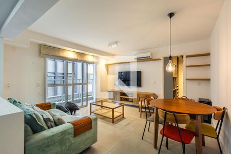 Sala de apartamento à venda com 1 quarto, 57m² em Vila Madalena, São Paulo