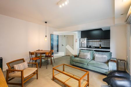 Sala de apartamento à venda com 1 quarto, 57m² em Vila Madalena, São Paulo