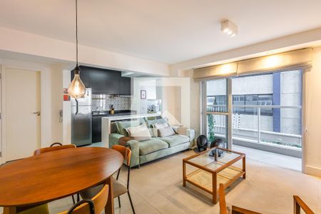 Sala de apartamento à venda com 1 quarto, 57m² em Vila Madalena, São Paulo