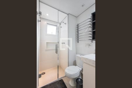 Banheiro da Suíte de apartamento à venda com 1 quarto, 57m² em Vila Madalena, São Paulo