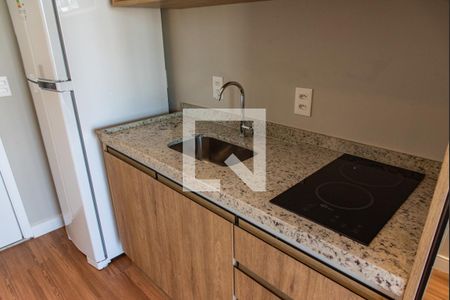 Cozinha de kitnet/studio para alugar com 1 quarto, 24m² em Paraíso, São Paulo