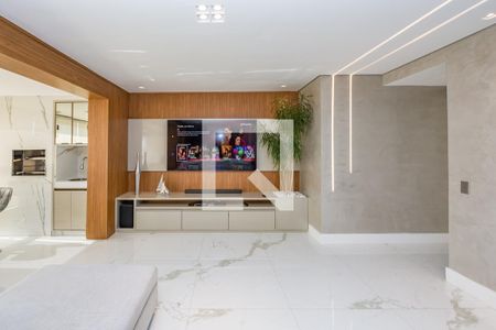 Sala de apartamento à venda com 3 quartos, 156m² em Vila da Serra, Nova Lima