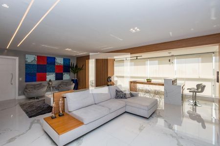 Sala de apartamento à venda com 3 quartos, 156m² em Vila da Serra, Nova Lima