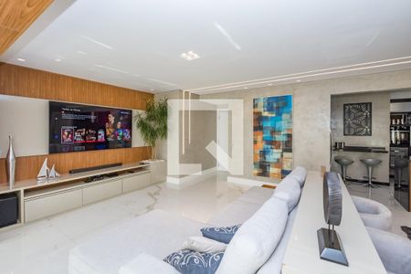 Sala de apartamento à venda com 3 quartos, 156m² em Vila da Serra, Nova Lima