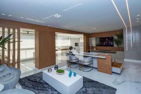 Sala de apartamento à venda com 3 quartos, 156m² em Vila da Serra, Nova Lima