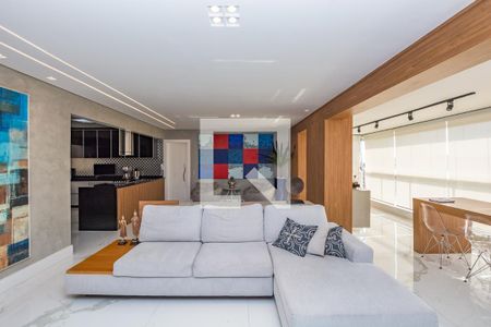 Sala de apartamento à venda com 3 quartos, 156m² em Vila da Serra, Nova Lima