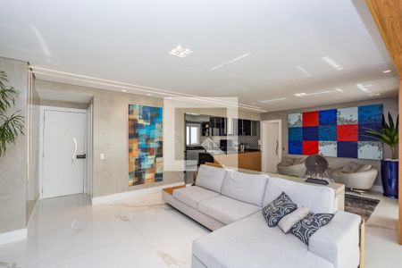 Sala de apartamento à venda com 3 quartos, 156m² em Vila da Serra, Nova Lima