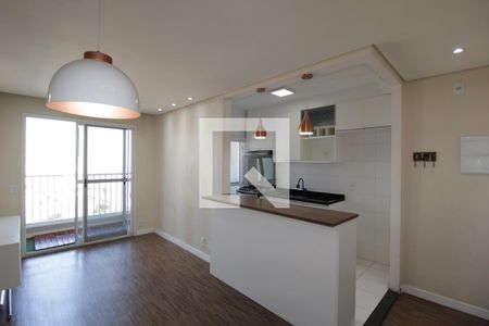 Sala/Cozinha de apartamento à venda com 2 quartos, 49m² em Cangaiba, São Paulo