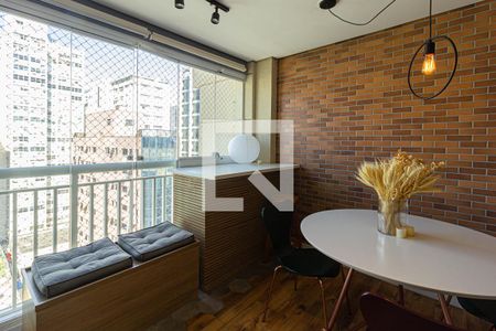 Varanda da Sala de apartamento à venda com 2 quartos, 60m² em Bela Vista, São Paulo