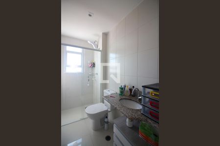 Banheiro do Quarto 1 - Suíte de apartamento à venda com 2 quartos, 68m² em Jardim das Acacias, São Bernardo do Campo