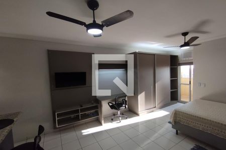 Sala - Dormitório de kitnet/studio para alugar com 1 quarto, 32m² em Nova Ribeirânia, Ribeirão Preto