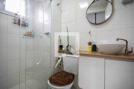 Banheiro da Suíte de apartamento para alugar com 1 quarto, 28m² em Vila Nova das Belezas, São Paulo