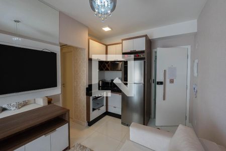 Sala/Cozinha de apartamento à venda com 1 quarto, 36m² em Bela Vista, São Paulo