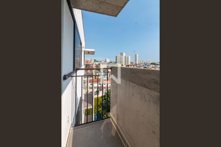 Varanda da Sala e Cozinha de apartamento à venda com 2 quartos, 37m² em Vila Valparaiso, Santo André