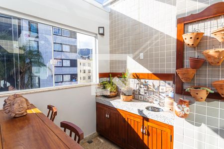 Varanda da Sala de apartamento à venda com 2 quartos, 150m² em Cruzeiro, Belo Horizonte