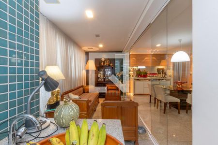 Varanda gourmet de apartamento à venda com 4 quartos, 194m² em São José, Belo Horizonte