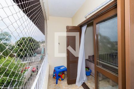 Varanda da Sala de apartamento à venda com 3 quartos, 131m² em Estância Velha, Canoas