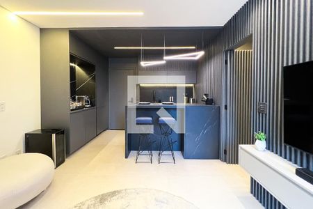 Sala de apartamento à venda com 1 quarto, 44m² em Vila Olímpia, São Paulo