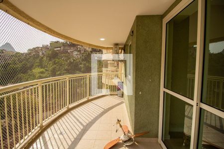 Varanda da Sala de apartamento para alugar com 2 quartos, 95m² em Tijuca, Rio de Janeiro