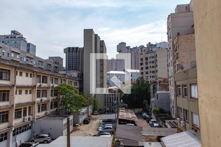 Vista da Sala de apartamento à venda com 1 quarto, 40m² em Cidade Baixa, Porto Alegre