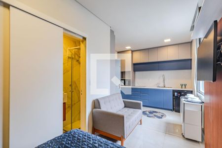 Sala/Quarto de kitnet/studio para alugar com 1 quarto, 25m² em Centro Histórico, Porto Alegre