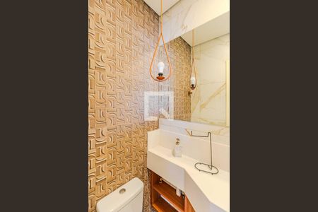 Banheiro de kitnet/studio para alugar com 1 quarto, 25m² em Centro Histórico, Porto Alegre