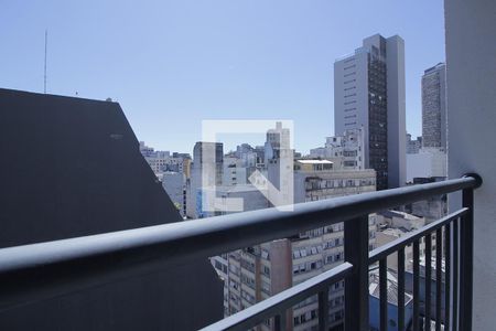 Varanda  de apartamento para alugar com 1 quarto, 28m² em República, São Paulo
