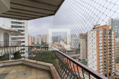 Varanda da Sala de apartamento para alugar com 3 quartos, 260m² em Brooklin, São Paulo