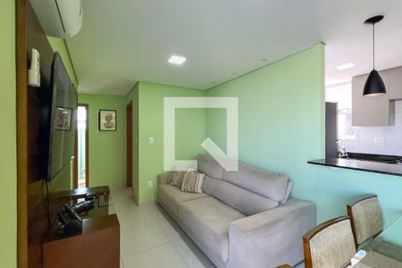 Sala de apartamento à venda com 3 quartos, 73m² em Goiânia, Belo Horizonte