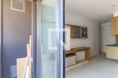 Varanda de kitnet/studio para alugar com 1 quarto, 25m² em Brooklin Paulista, São Paulo