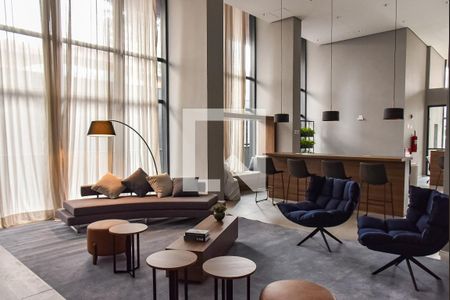 Studio para alugar com 27m², 1 quarto e sem vaga Studio para alugar com 27m², 1 quarto e sem vagaHall de entrada