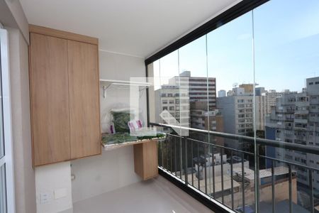 varanda de kitnet/studio à venda com 1 quarto, 33m² em Vila Buarque, São Paulo