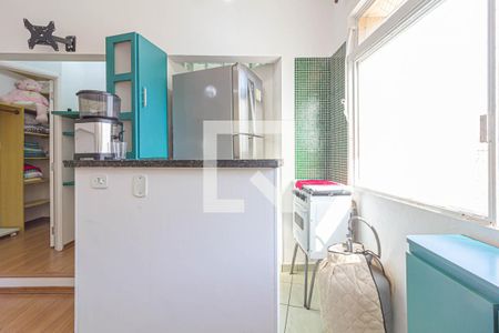 Cozinha de kitnet/studio para alugar com 1 quarto, 26m² em Bela Vista, São Paulo