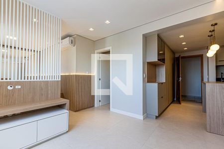 Sala de apartamento para alugar com 1 quarto, 45m² em Barreiros, São José