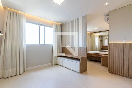 Sala de apartamento para alugar com 1 quarto, 45m² em Barreiros, São José