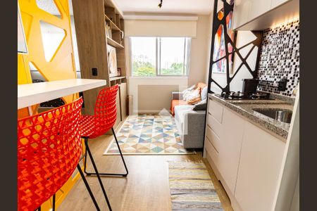 Sala/Cozinha de apartamento à venda com 1 quarto, 24m² em Tatuapé, São Paulo