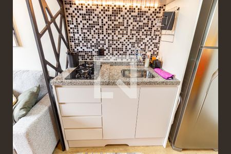 Sala/Cozinha de apartamento à venda com 1 quarto, 24m² em Tatuapé, São Paulo