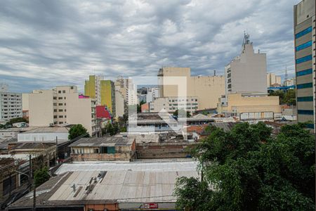 Vista da sala de kitnet/studio à venda com 1 quarto, 26m² em Bela Vista, São Paulo