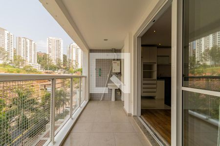Varanda da Sala de apartamento à venda com 2 quartos, 67m² em Vila Andrade, São Paulo