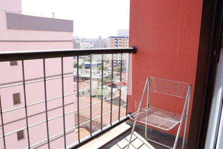 Varanda da sala  de apartamento à venda com 1 quarto, 50m² em Jardim Primavera, Campinas