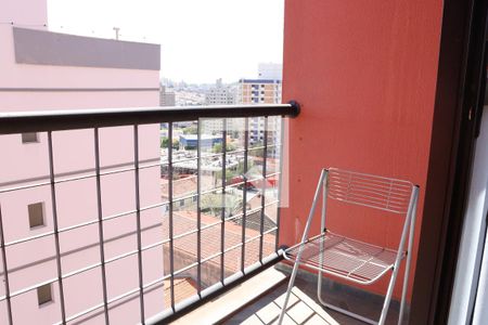 Varanda da sala  de apartamento à venda com 1 quarto, 50m² em Jardim Primavera, Campinas