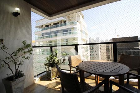 Varanda da Sala de apartamento para alugar com 3 quartos, 143m² em Vila Maia, Guarujá