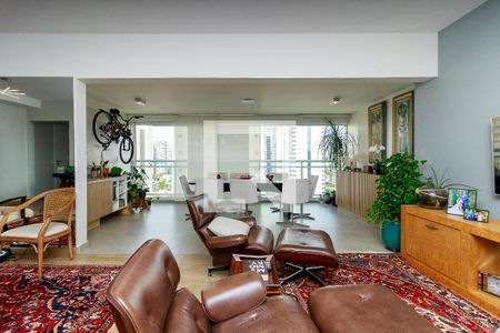 Sala de apartamento à venda com 2 quartos, 106m² em Cidade Monções, São Paulo