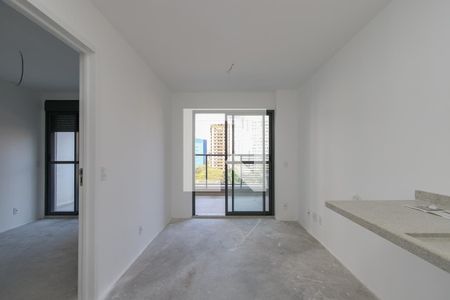 Sala/Cozinha de apartamento para alugar com 1 quarto, 41m² em Jardim das Acacias, São Paulo