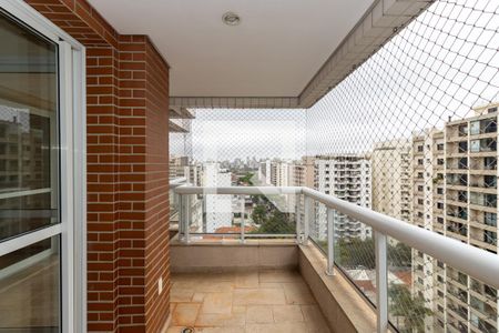 Varanda da Sala de apartamento para alugar com 4 quartos, 195m² em Indianópolis, São Paulo